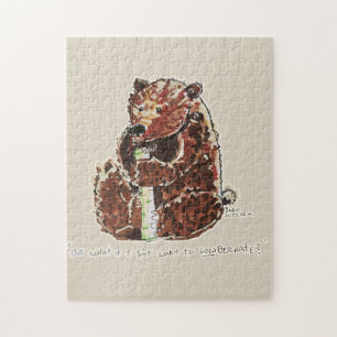 Beer Contempleert Winterse Slap Legpuzzel