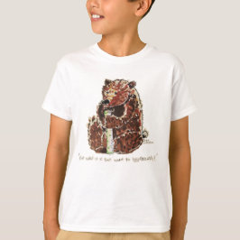 Beer Contempleert Winterse Slap T-shirt