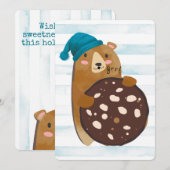 Beer cookie home bakken gepersonaliseerde kerst feestdagenkaart (Voorkant / Achterkant)