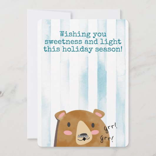 Beer cookie home bakken gepersonaliseerde kerst feestdagenkaart (Achterkant)