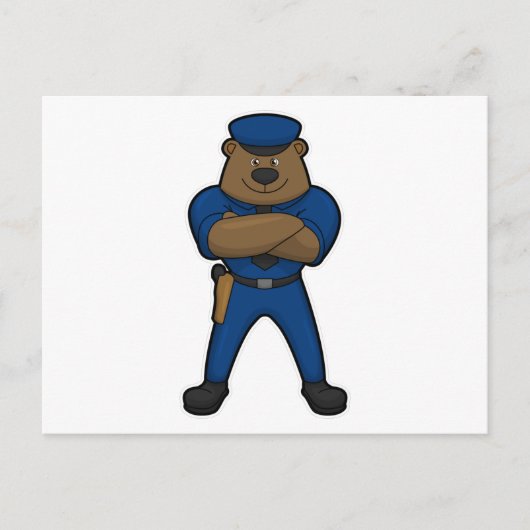 Beer Cop Politie Briefkaart (Voorkant)