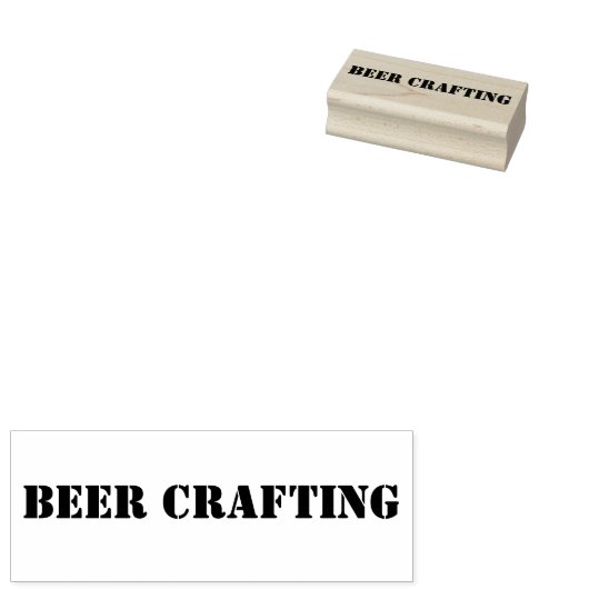 Beer Crafting Rubberstempel (Gestempeld)