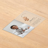 Beer Cream-ballon Foto 1st Birthday Uitnodiging (Laagn)