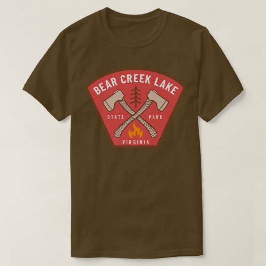 Beer Creek Lake State Park Virginia Camp Fire Vaca T-shirt (Design voorkant)