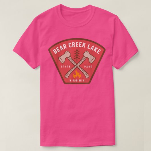Beer Creek Lake State Park Virginia Camp Fire Vaca T-shirt (Design voorkant)