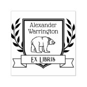 Beer Crest Lint Ex Libris Bibliotheek Boeknaam Zelfinktende Stempel (Design)