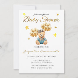 Beer Crown Gold ballonnen Baby shower Het is een j Kaart
