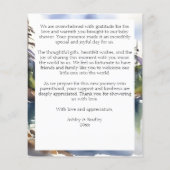 Beer cub adventure wacht op baby shower dank u (Achterkant)