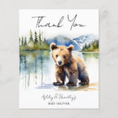 Beer cub adventure wacht op baby shower dank u (Voorkant)