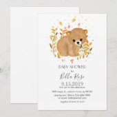 Beer Cub Baby Shower-uitnodigingen Kaart (Voorkant / Achterkant)