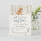 Beer Cub Birch Baby shower Invitation Kaart (Staand voorkant)