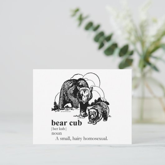 BEER CUB BRIEFKAART (Staand voorkant)