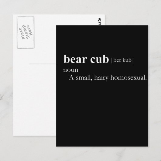 BEER CUB (definitie) Briefkaart (Voorkant / Achterkant)