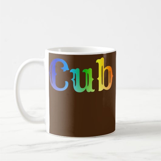 Beer Cub Gay Pride Beer Papa Rainbow LGBTQ Pride Koffiemok (Links)