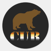 BEER CUB RONDE STICKER (Voorkant)