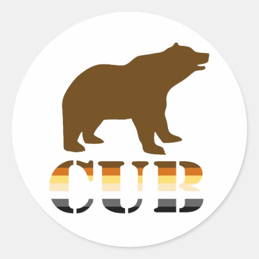 BEER CUB RONDE STICKER (Voorkant)