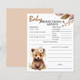 Beer Cub Woodland Baby Voorspellingen & Advies Kaa