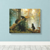 Beer Cubs van Ivan Shishkin Canvas Afdruk (Insitu (Houten vloer))