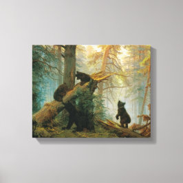Beer Cubs van Ivan Shishkin Canvas Afdruk