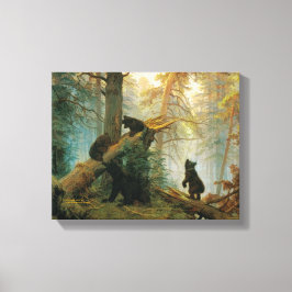Beer Cubs van Ivan Shishkin Canvas Afdruk