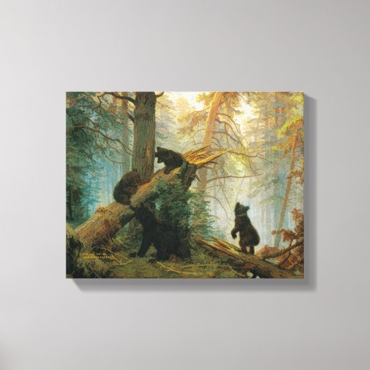 Beer Cubs van Ivan Shishkin Canvas Afdruk (Voorkant)