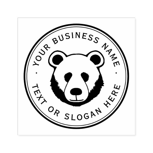 beer Custom Business Logo Large Rubberstempel (Afrduk)