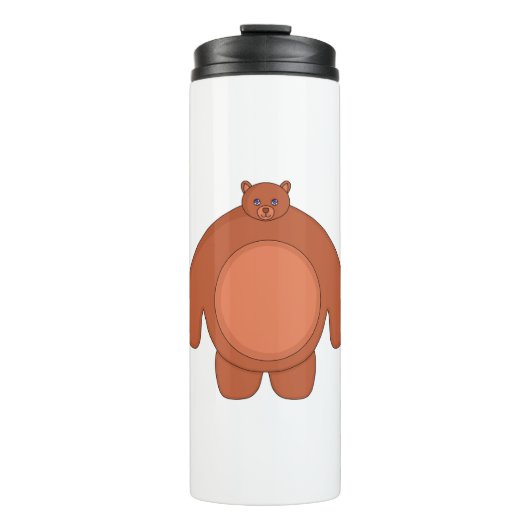 Beer Cute Chubby Thermosbeker (Voorkant)