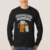 Beer Dad Drink Buddy New Vader T-shirt (Voorkant)