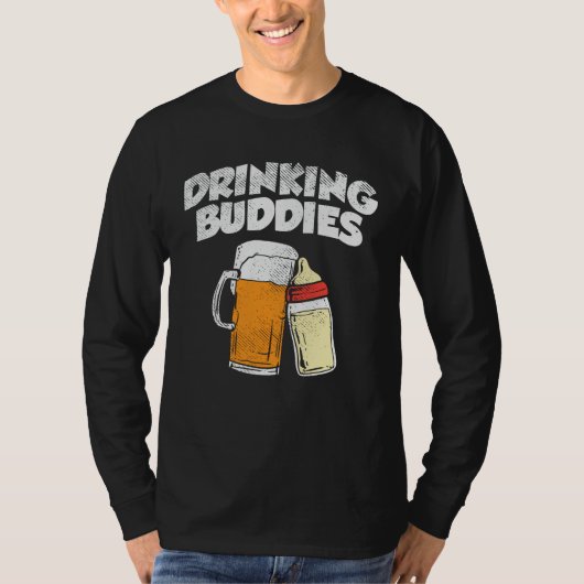 Beer Dad Drink Buddy New Vader T-shirt (Voorkant)