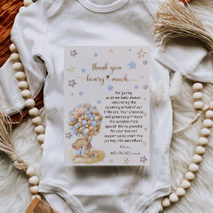 Beer Dank Je Beary Veel Vintage Baby Shower Kaart