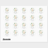 Beer dank je ronde sticker (Vel)