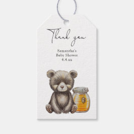 Beer dank u baby shower cadeaulabel