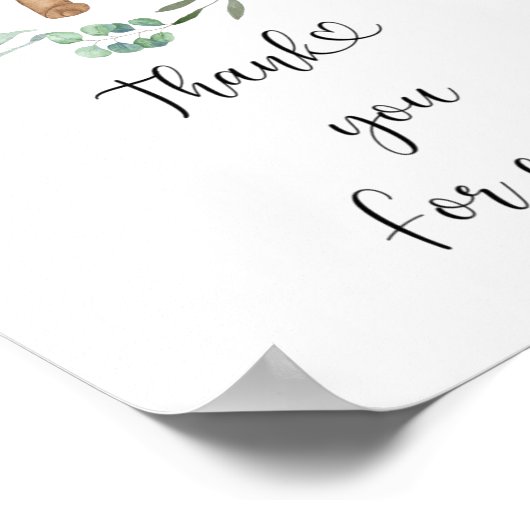 Beer \ Dank u voor het komende Poster (Hoek)