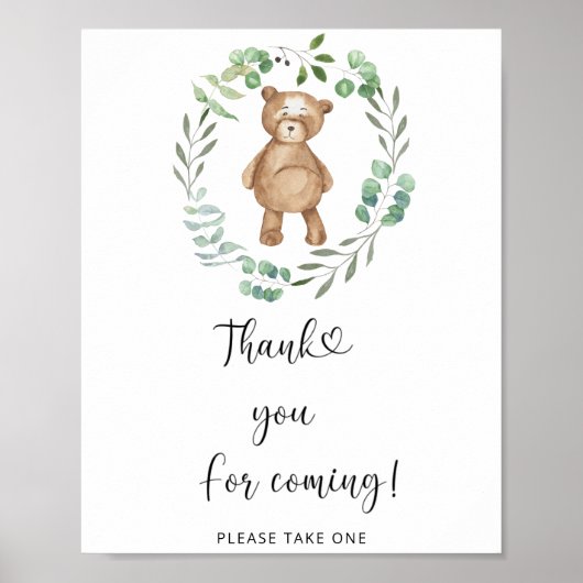 Beer \ Dank u voor het komende Poster (Voorkant)