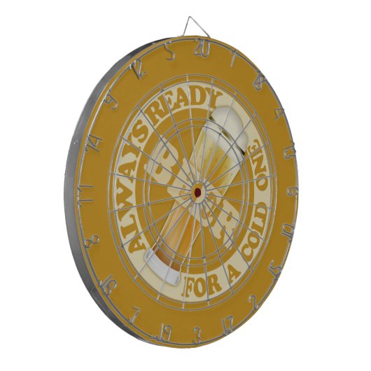 BEER-dartboard Dartbord (Voorkant Links)