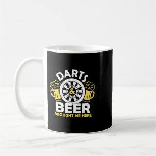 Beer Darts en Bier bracht me hier Darts Speler D Koffiemok