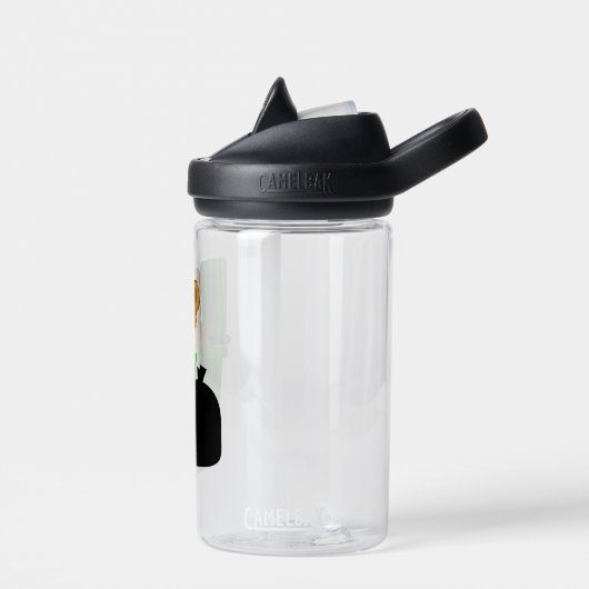 Beer dat de vuilnisbak doorbreekt waterfles (Links)