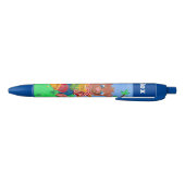 Beer dat honing eet kind gepersonaliseerde blauwe  inkt pen (Bodem)
