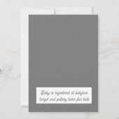 Beer dat we kunnen wachten op Baby shower Kaart (Achterkant)