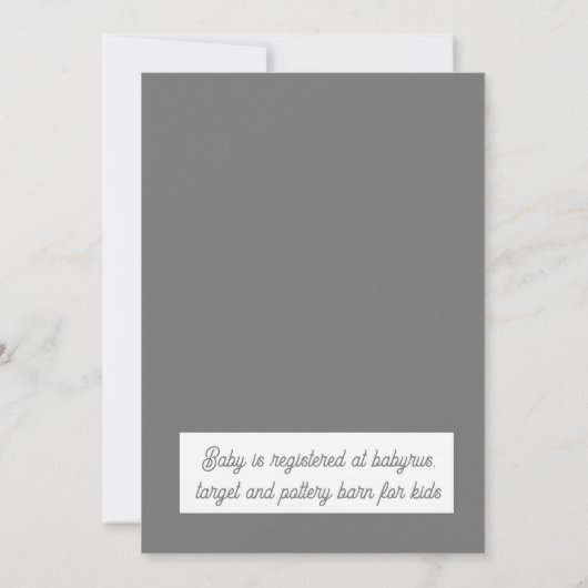 Beer dat we kunnen wachten op Baby shower Kaart (Achterkant)