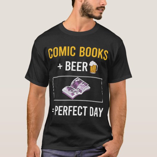 Beer Day stripboeken stripverhalen T-shirt (Voorkant)