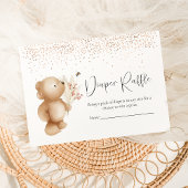 Beer & De Bee Luier Raffle Baby shower Game Informatiekaartje