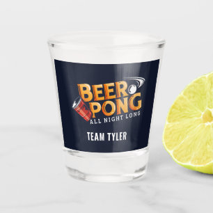 Beer de hele nacht de naam van het team van de Dou Shot Glas