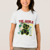 Beer de wereld - Draag het met kracht en schattigh Tri-Blend Shirt (Voorkant)