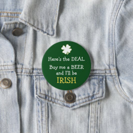 Beer Deal Irish Ronde Button 7,6 Cm