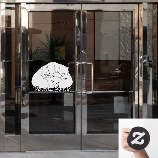 Beer Decale Aangepaste polaire Beer Twin Window Cl Raamsticker (Kantoordeur)