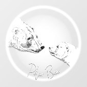 Beer Decale aangepaste polaire Beer voor vellen Raamsticker (Vel)