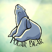 Beer Decale gepersonaliseerde Beer Kunstvensterkop Raamsticker (Vel 3)