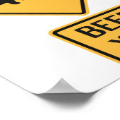 Beer Deer Beer Crossing Poster (Hoek)