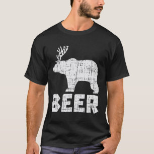 Beer Deer Beer Funny Drink jachtkamp pa T-shirt